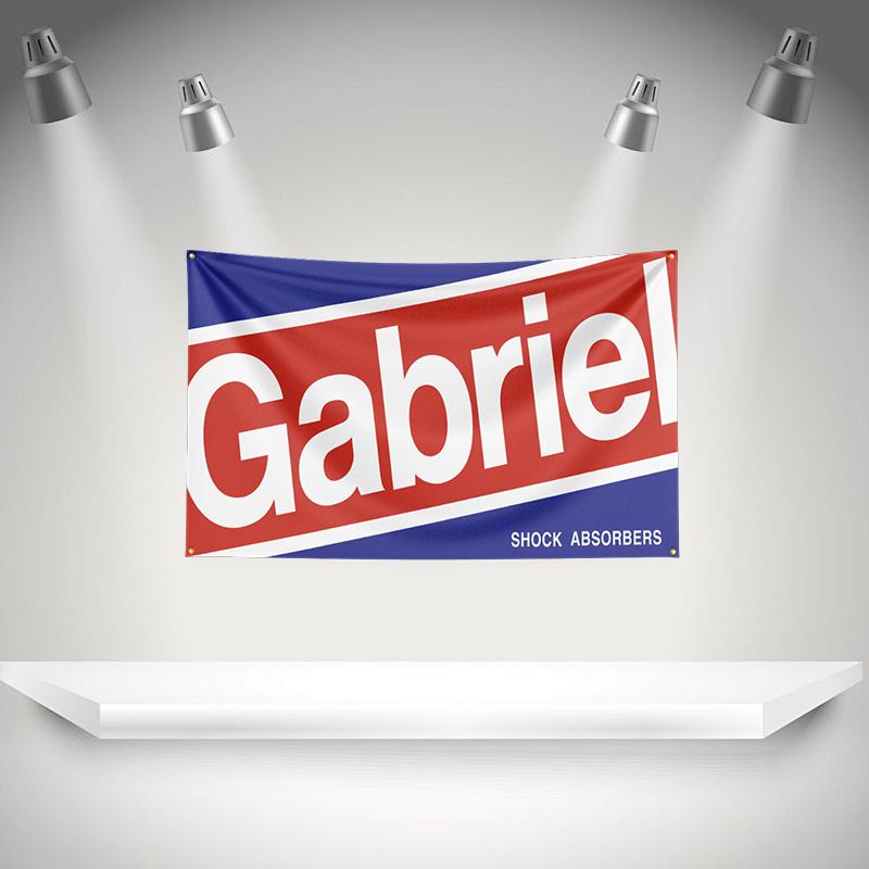 Ggabriels Shock Flag Auto Tools Banner 3x5ft With Brass Grommets Hd Printing Tapestry Exhibition Car Fans Garage Decor