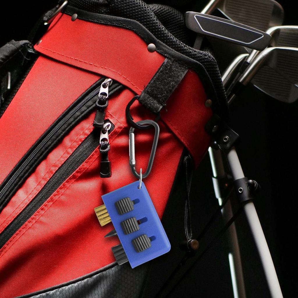 Щетка для чистки клюшек для гольфа 3 в 1 Инструмент для чистки канавок для турнира