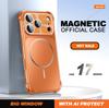 Official Magnetic Phone Case For iPhone 17 13 14 15 16 Pro Max Air Magsafe  Big Windows Shockproof Protector Cover