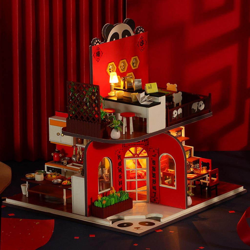 Мини-кукольные домики Модели Набор Миниатюрный кукольный домик Мебель Аксессуары Игрушка Подарок на день рождения