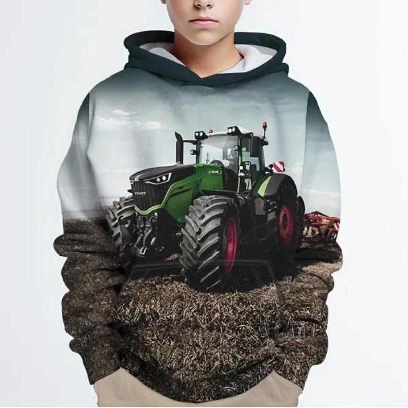 Стильный Повседневный пуловер с 3D принтом льва для мальчиков, толстовки с длинными рукавами, толстовка на весну и осень, детские толстовки, топы, уличная одежда