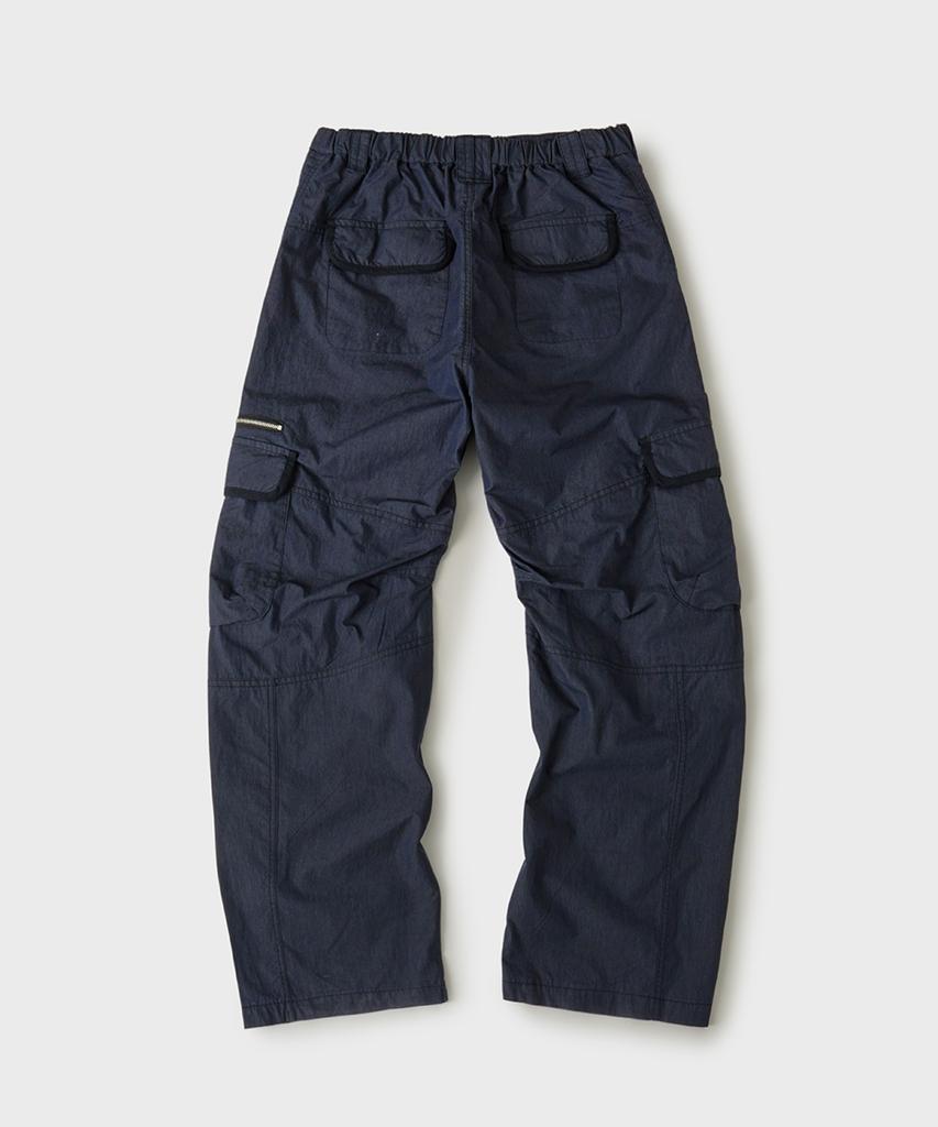 HOOVES Wide Straight Cargo Pants [Navy]