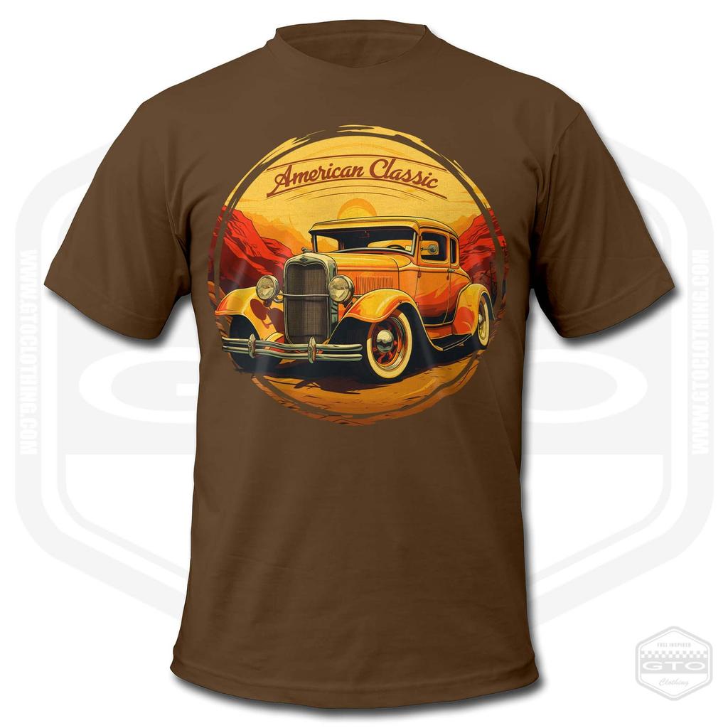 Model A Retro T-Shirt Men Hot Rod Fan Art