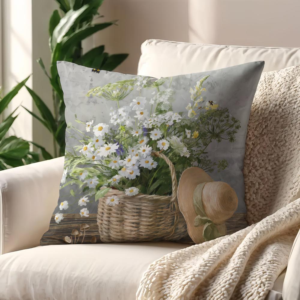 Farmhouse style cushion cover For Pillow Printing Sofa Decoration Home Car Room Coffee Shop Office Nordic Simplicity