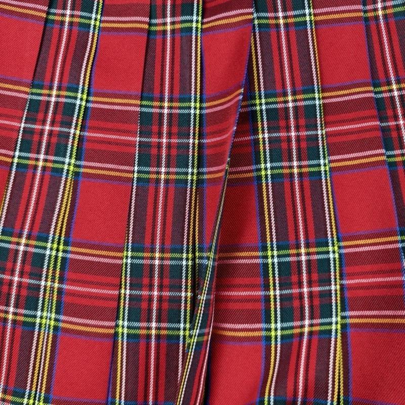 Красная клетчатая униформа короткая юбка с регулируемой талией плиссированная юбка завязка повседневная летняя одежда в стиле колледжа