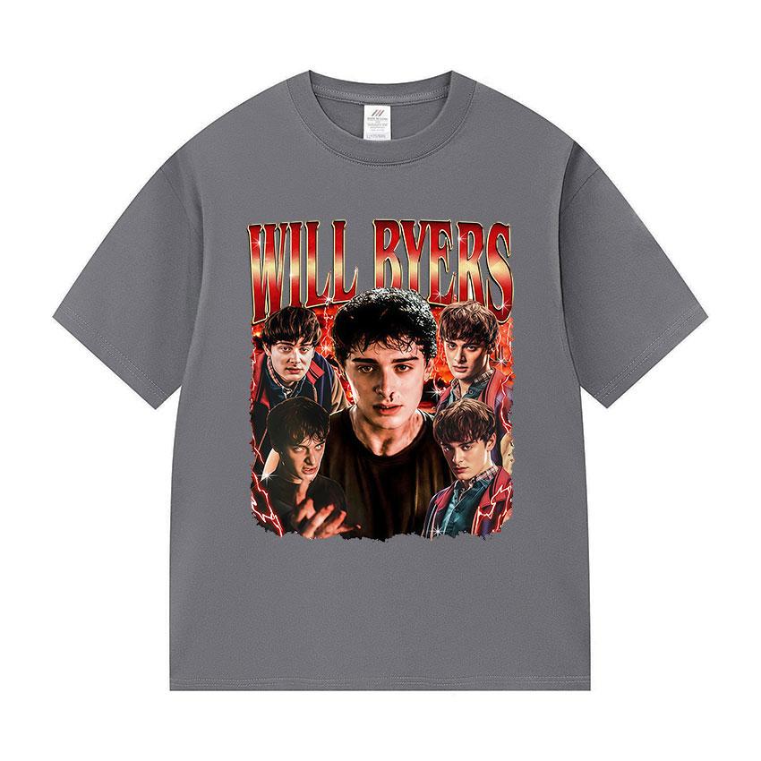Tv Series Will Byers Graphic T Shirt Unisexs Vintage High Quality Fashion Tshirts Unisex 100 Cotton Short Sleeve TShirt Streetwear