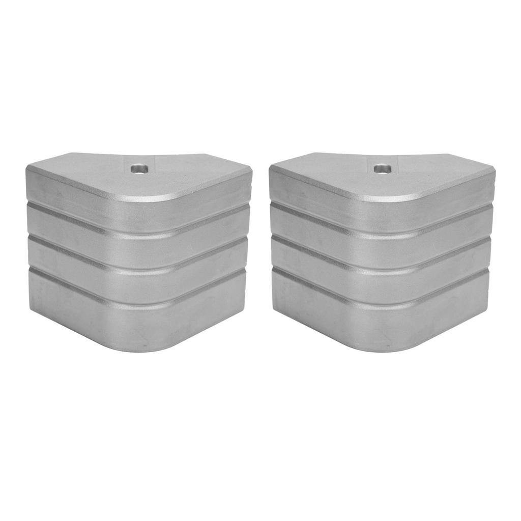 2 Pack Deck Corner Cap Heavy Duty Aluminum Height 3 1 8in to 3 3 16in Top 3 1 8in to 3 3 16in for 90 Deg Rounded Corner