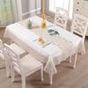 Скатерть Прямоугольная Роскошная Вышивка Кружево Покрытие стола Цветок Элегантный Ажурный Столовая ткань Флаг стола Полотенца Свадьба