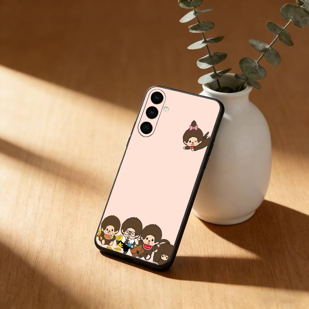 Cartoon M-Monchhichis Phone Case For Samsung Galaxy A20,21s,22,31,32,52,53,72,73,80,91 Soft Black Shell