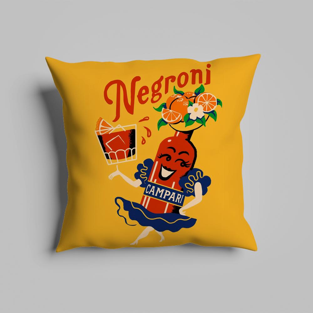 Pillow Case luxurious home office, sofa decorative Multi sized car seat cushions, pillowcases Negroni Cocktail