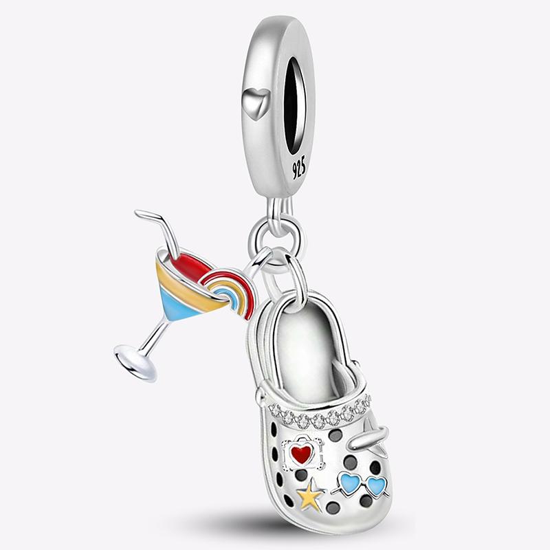 Медь Ежедневные Путешествия Жизнь Шармы Бусины Подходят для Изготовления Браслетов и Ожерелий своими руками Подарок Высококачественной Изысканной Ювелирии для Женщин