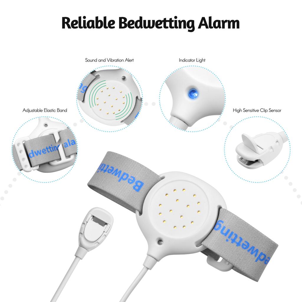 Bedwetting Alarm Pee Alarm Enuresis Sensors for Boys Grils Kids Potty Training Elder Care with