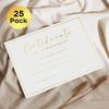 Certificate of Achievement Awards, 25 Blank Certificates of Achievement with Gold Foil Design, 8.5x11", Award Certificates for Students, Recognition,