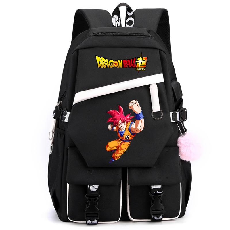 Аниме Dragon Ball унисекс рюкзак для девочек мальчиков студентов подростков детей ноутбук рюкзак для мужчин и женщин милый повседневный школьный рюкзак для детей подарок на день рождения игрушка