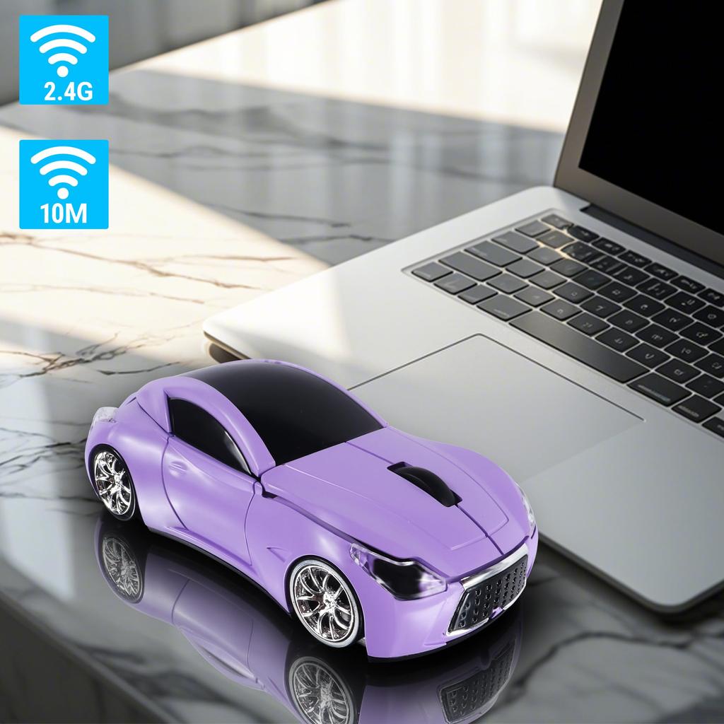 RUUNNER Cool Small Car Wireless Cool Sports Optical Cordless USB High 10M Reception Range Mouse, Mouse, Car-Shaped, Car-Shaped, Compact, Mouse, Small,
