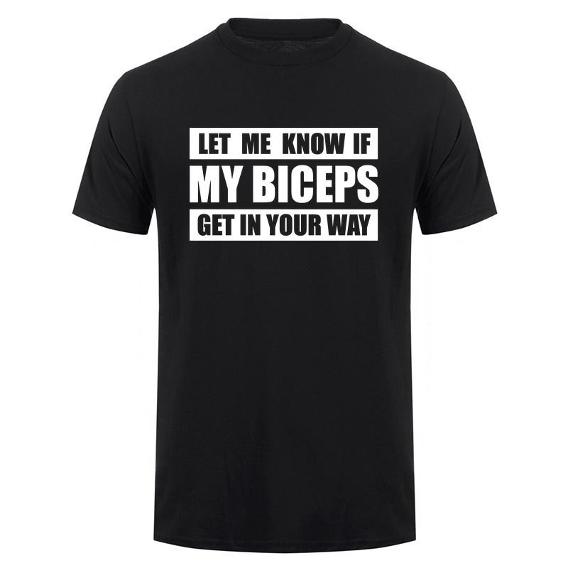 Let Me Know If My Biceps Get In Your Way Tshirt Funny Gym T Shirts Fitness Humor Da833