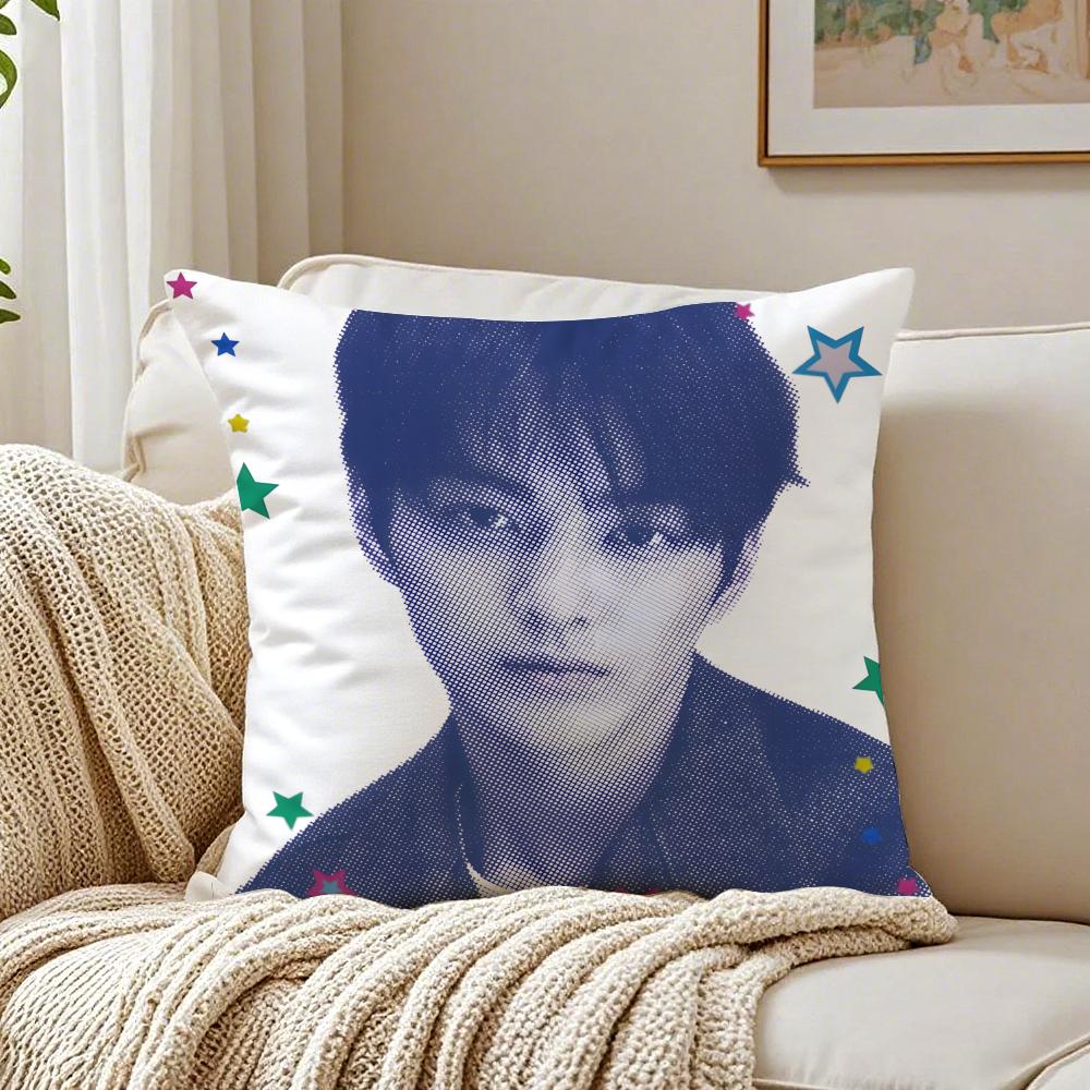 Person KPop CCORTIS KKEONHO Cushion Cover Pillowcase Antidustmite living Room Sofa Decor Cushion Room