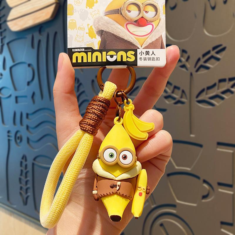 Minions Winter Keychain Cute Cartoon Charms For Backpacks And Gifts**