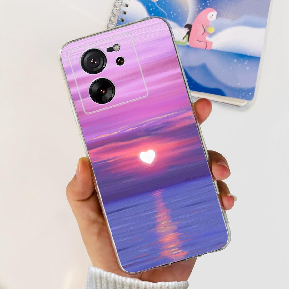 Чехол для Xiaomi 13T Pro Роскошная окрашенная задняя крышка Прозрачный силиконовый чехол для телефона Для Xiaomi Mi 13T Pro 13TPro Мягкие чехлы Сумки 6.67''