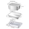 Stackable Bento Box Leakproof Metal Lunch Box Rice Plate Food Storage Containers  School Lunch