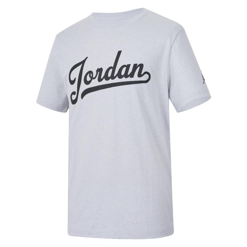 Jordan Футболка Flight Mvp из мягкого хлопка с круглым вырезом и коротким рукавом, мужские топы, чисто-платиновый черный FN5959-044