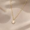 Elegant Gold Color Love Heart Zircon Pendant Necklace for Women