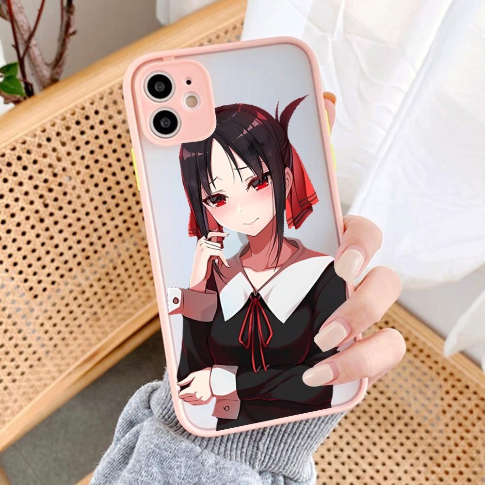 Чехол для телефона Kaguya Sama Love is War для iPhone 14 11 12 13 Mini Pro Max 8 7 Plus X XR XS MAX полупрозрачный матовый чехол