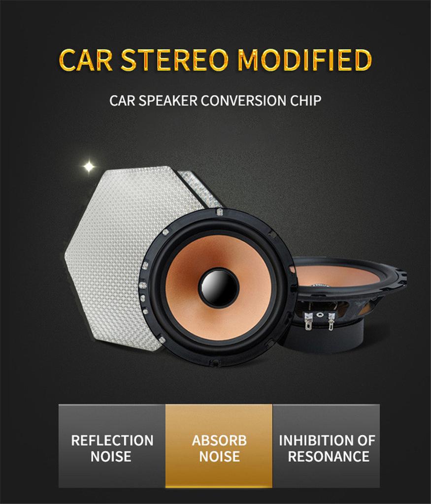 2x Car Audio Speaker Modified Shock Absorber Board Sound Noise Insulation Wafer