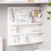 Plastic Hole Board Wall Shelf Storage Rack Organizer Home Kitchen Bedroom Hanging Wall Pegboard Storage Rack Room Decor