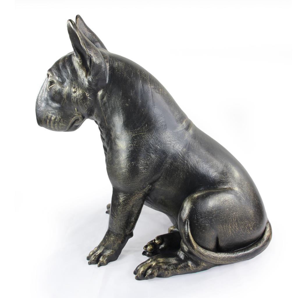 Bulterier, Bull Terrier Ii - Statuetka Psa W Naturalnym Rozmiarze, Figura W Skali 1:1, Posąg Do Ogrodu Marki Art-Dog