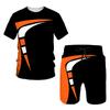 Short Sleeve 3D Prints Summer Active Sports Fashion Kids T-shirt Suit Summer Boys Trend Oversized Tee Leisure Shorts 2 Piece