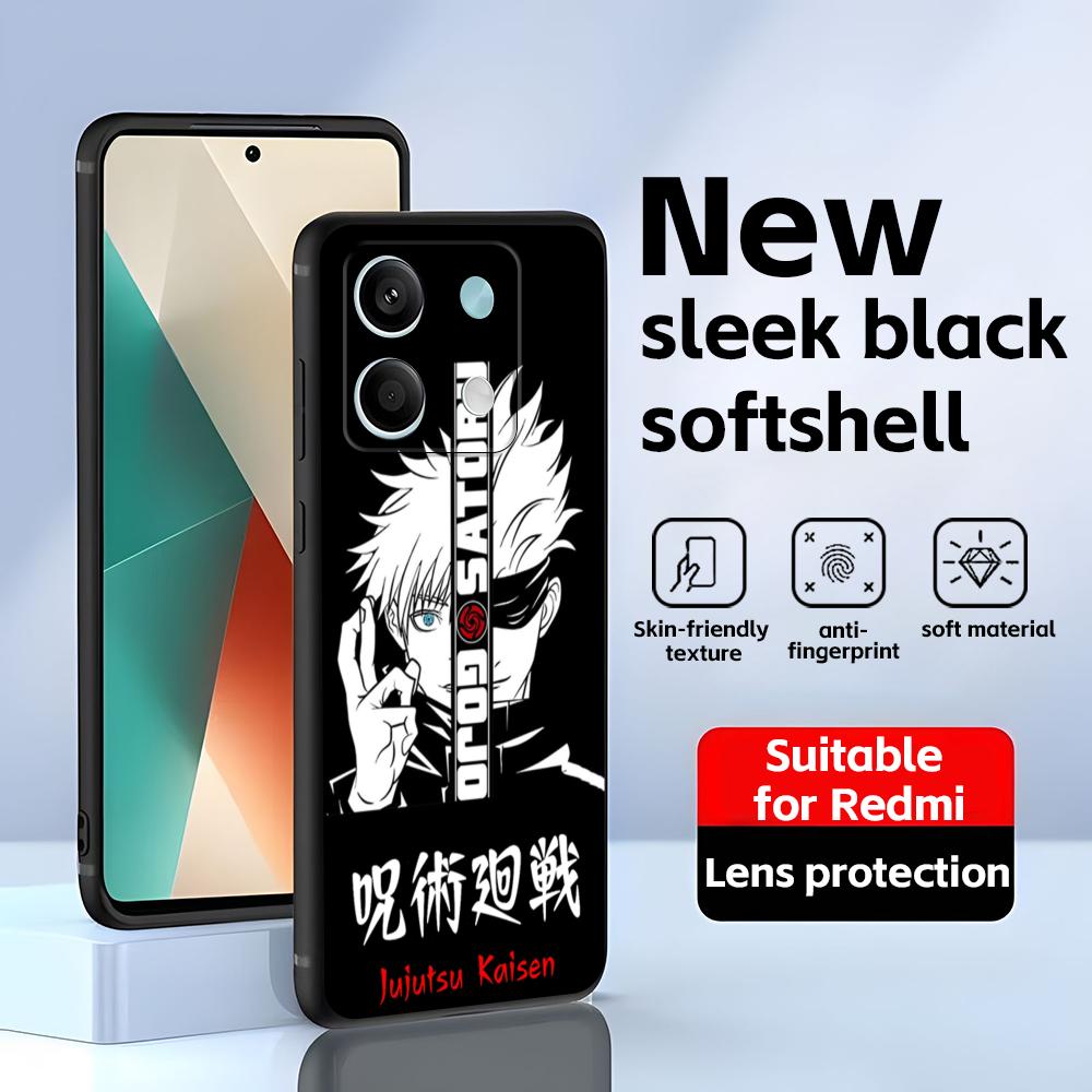Горячий аниме Jujutsu kaisen(0) Чехол для телефона для Redmi Note 14 13 12 11 Pro Plus S 5G 14C A3, мягкий черный чехол для телефона