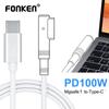 FONKEN PD100W USB C To MagSafe1 L-Tip Cable TypeC Female Laptop Cord For MacBook Air Pro Fast Charging Magnetic Converter