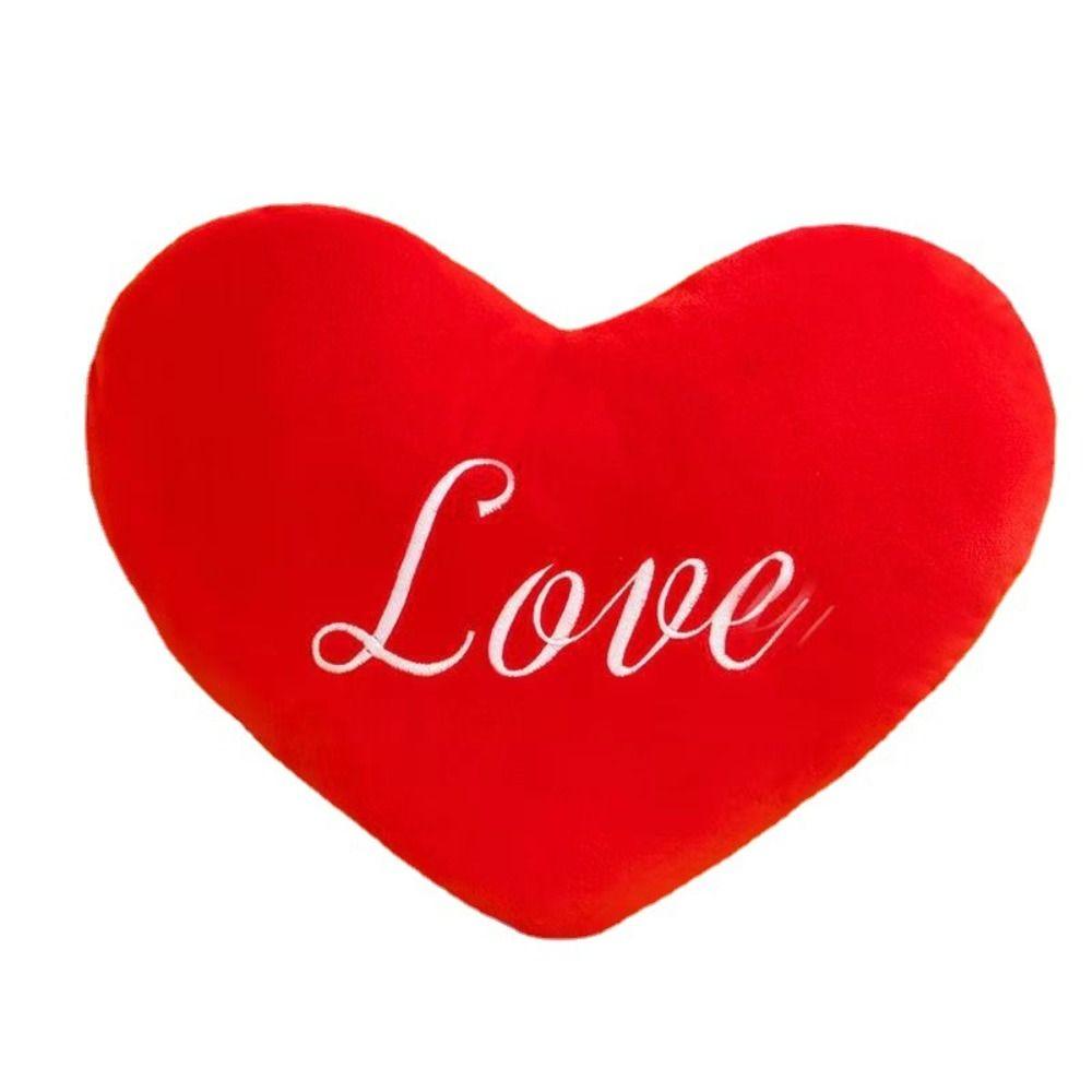 Heart Shape Heart Plush Pillow Valentines Day Stuffed Pillow New Soft Pillow
