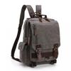 Canvas Crossbody Messenger Bag Shoulder Sling Backpack Travel Rucksack Grey Shoulders
