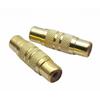 Металлический RCA-разъем с золотым покрытием гнездо-гнездо прямой переходник аудио-видео соединитель бочкообразный адаптер AV штекер динамик