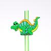 Drinking Decor Party Supplies Cartoon Pattern Dinosaur Reusable Straws Straws-Plastic Dino Theme
