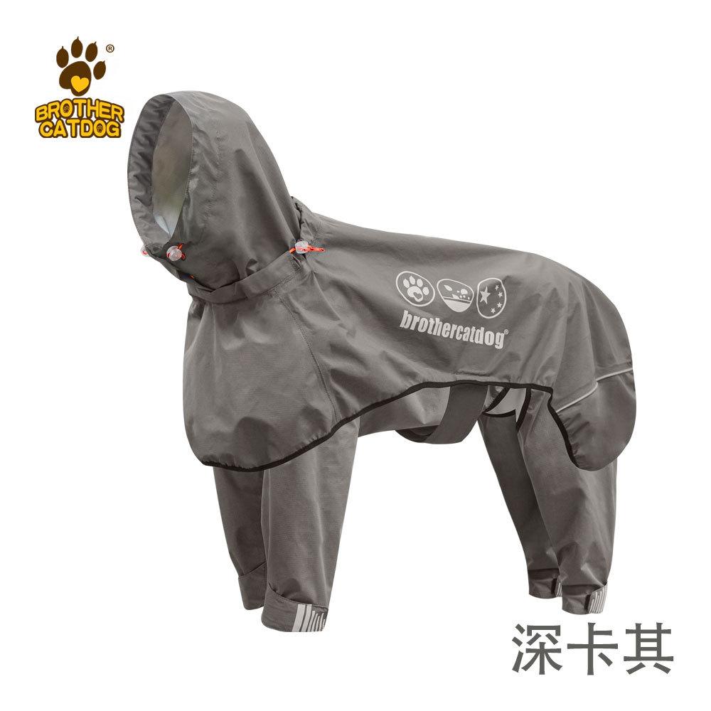 Регулируемый дождевик для собак. Универсальное клееное пончо с капюшоном для больших собак на четвереньках.