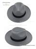 Шляпа Федора с широкими полями «Шанхайский пляж»: Черная шляпа из шерстяного фетра для мужчин и женщин - Винтажный стиль, Идеально подходит для сцены и особых случаев