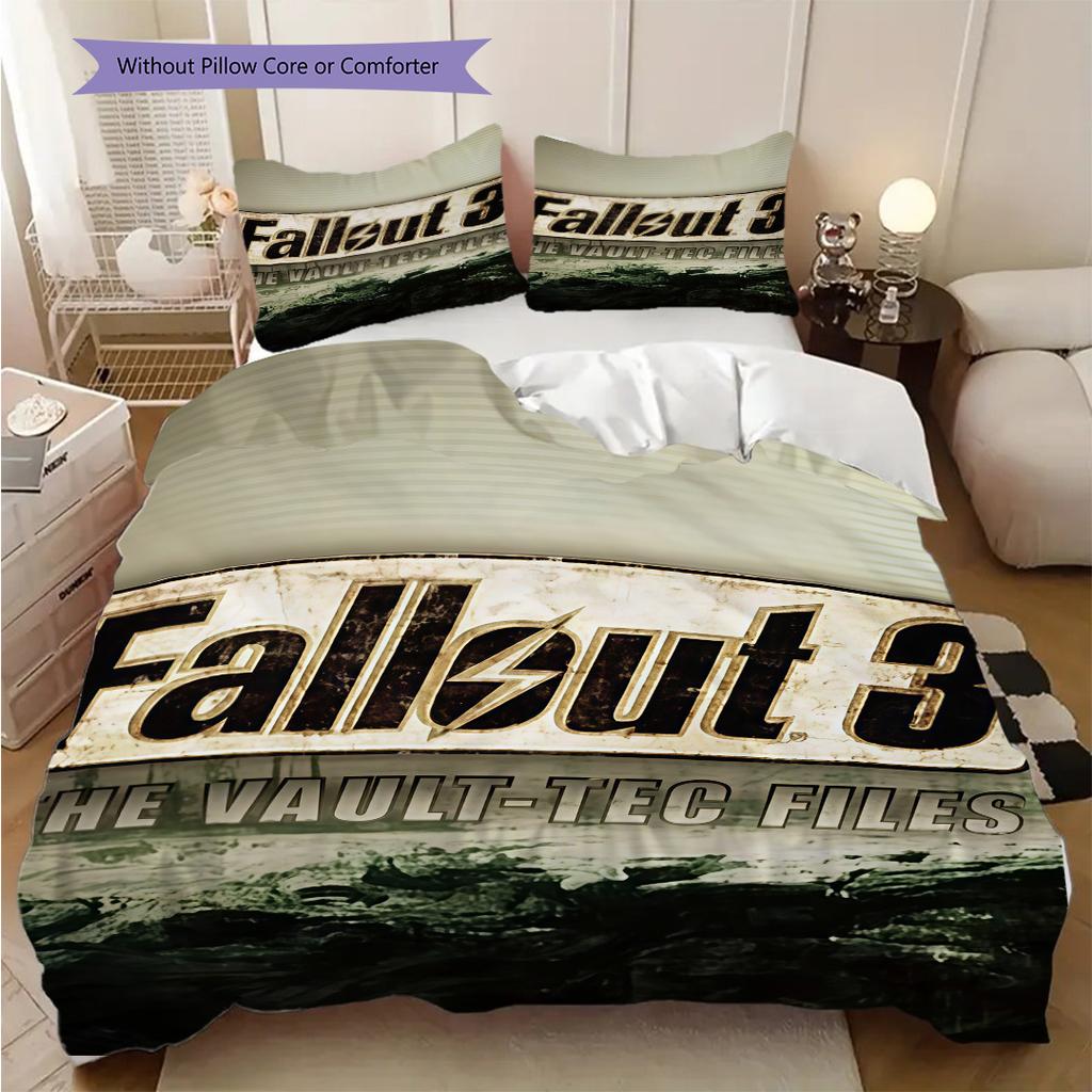 Fallout 3 Vaulttec Files Threepiece Set 1 Duvet Cover 2 Pillowcase Without Core Duvet Cover And Pillowcase Christmas Birthday Gift