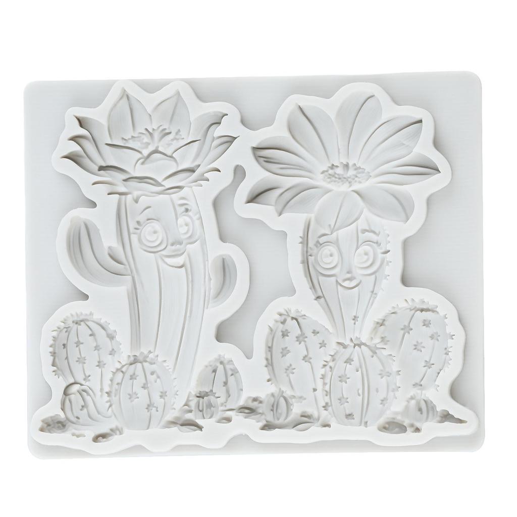 Силиконовые формы для кактусов Суккуленты Кактусы Форма для фондана Инструменты для украшения торта Топпер для кексов Форма для конфет шоколада мастики