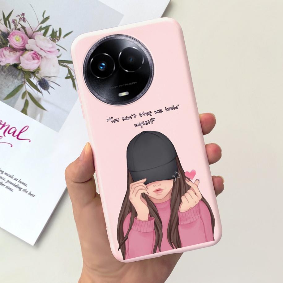 Ударопрочный Чехол Для Realme 11 5G / Realme 11X Чехол На Телефон Модный Девушки Мягкий Силикон Funda Для Realme11 11 X 2023 RMX3785 Coque