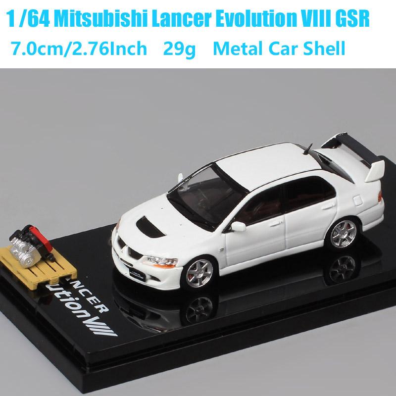Hobby Japan Масштаб 1/64 Mitsubishi Lancer GSR RS Evolution EVO IX VII IV VIII Ralliart Модель Раллийного Автомобиля Литье под давлением Игрушечные Машинки HJ64