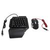 RGB Игровая клавиатура и мышь для одной руки, Комбо, Конвертер клавиатуры и мыши, Регулируемая подставка для телефона, Комбо 4 в 1 для мобильных игр
