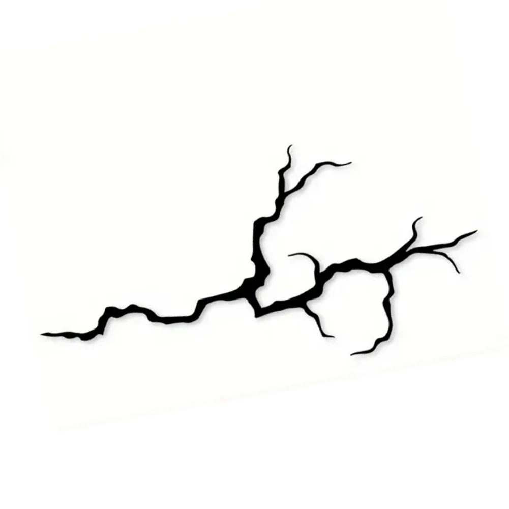 2PCS Reflective Lightning Motorcycle Stickers Waterproof for DIY Motorbike Helmet Windshield Scooter Self-adhesive Vinyl Decals