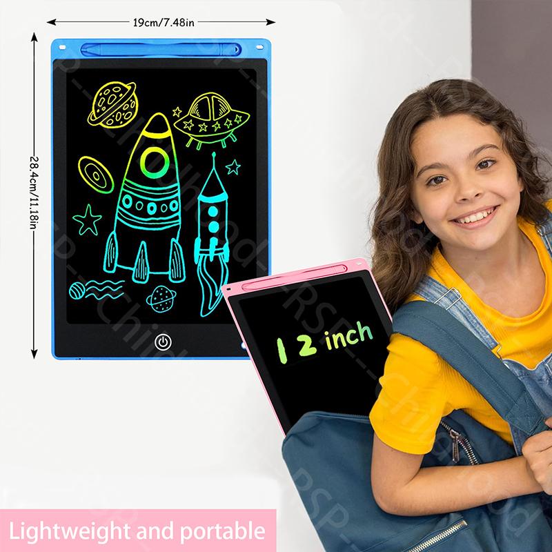 12 Inch LCD Writing Tablet Electronic Handwriting Drawing Board Digital Graphic Doodle Pad Educational Toy for Kids