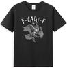 Черный Ворон FCAWF F-Caw-F Смешной Готический Танец Ворона Мем Футболка Мужская и Женская Уличная Хлопковая Футболка с Коротким Рукавом Топы