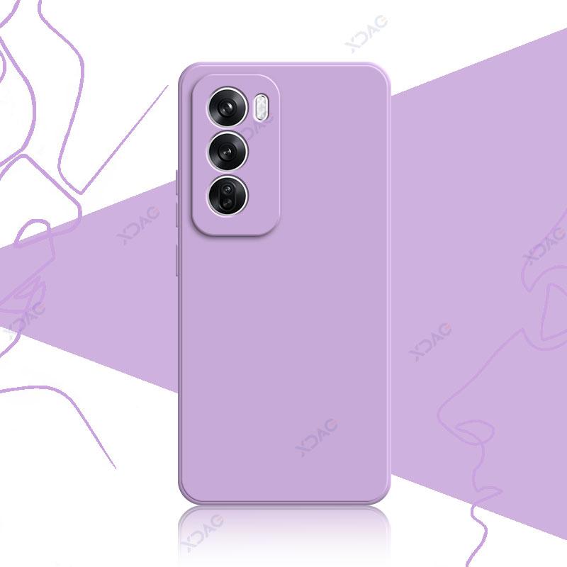 Чехол для мобильного телефона OPPO Reno 12 Pro Reno12Pro OPPOReno Reno12 12Pro 5G Мягкий роскошный квадратный жидкий силиконовый чехол на заднюю панель