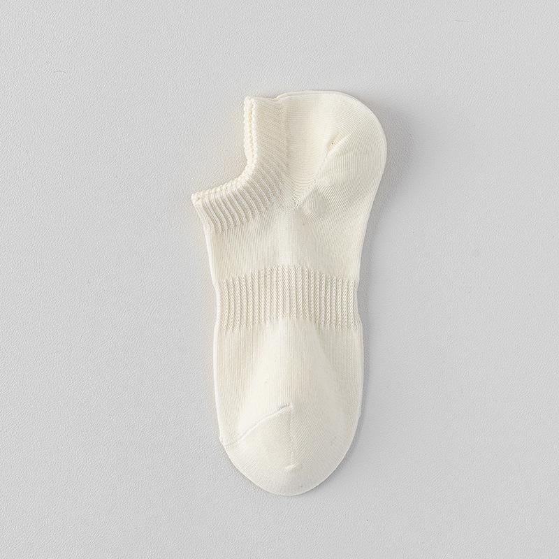 Женские нескользящие хлопковые носки-подследники - Тонкие весенне-летние, короткие носки, не скатывающиеся