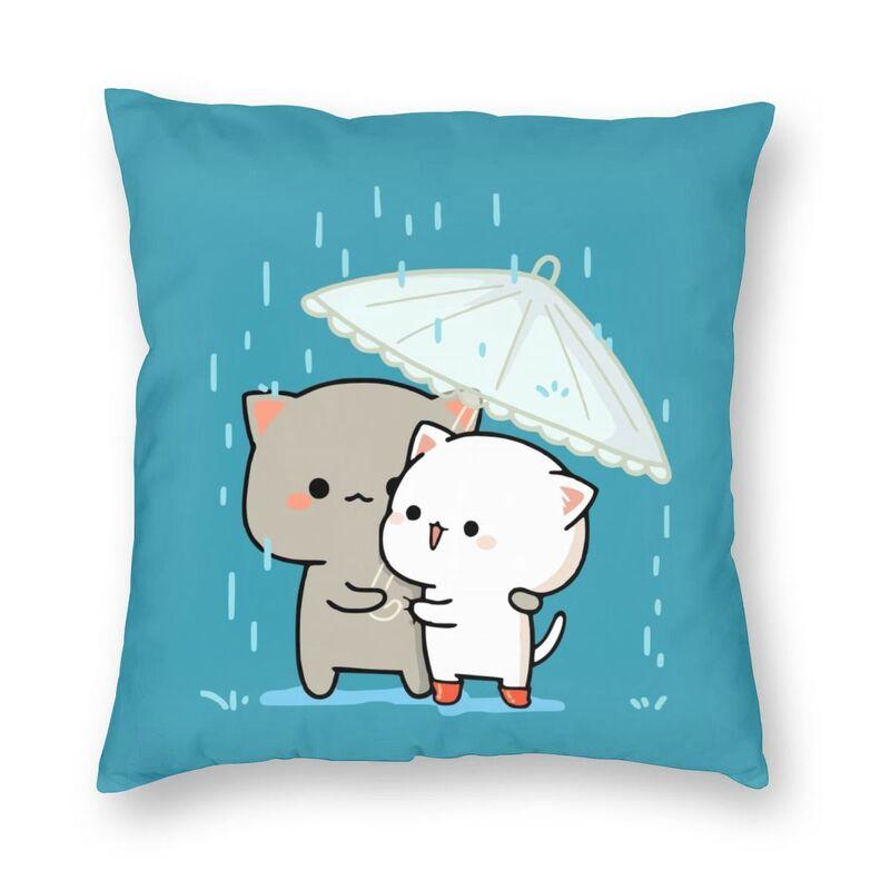 Наволочка для спальни, гостиной, милой пары, кота, персика и гома, домашний декор, наволочка для дивана